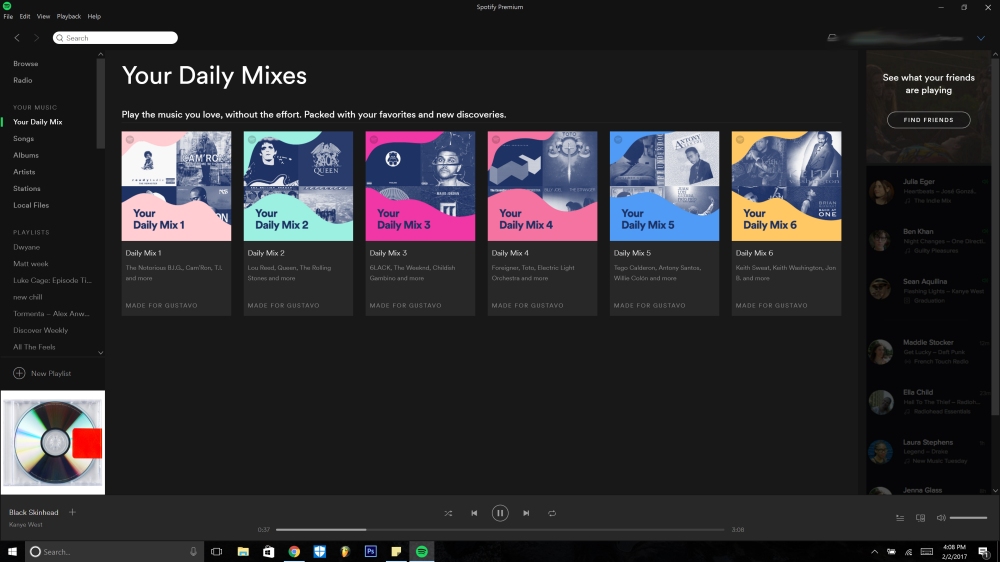 Spotify Daily Mixes